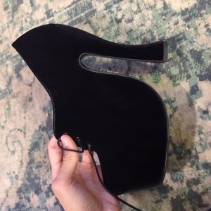 Von D Shoes Natacha II Black Vegan Leather